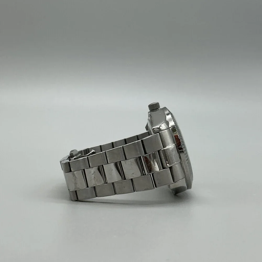 Oniss Women Watch 42mm MOP Dial Stainless Day Date ON3881-MMWT New Battery 6.5
